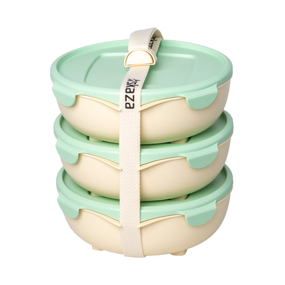 Pick&Go posoda za shranjevanje: 3-delni set posod (pastelno modra/zelena)