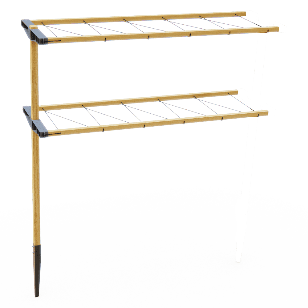 Konstrukcija opore Berry Buddy brez rastlin.