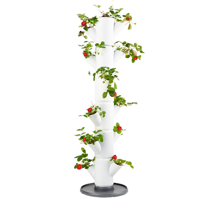Vertikalni sadilni stolp SISSI Strawberry za gojenje jagod na balkonu ali vrtu.