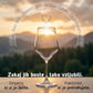Transparenten Tritan kozarec za vino, odporen proti razbitju, lahek in primeren za pomivalni stroj