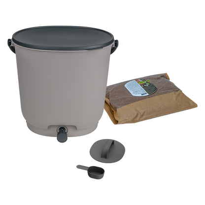 ORGANKO Essential bokashi kompostnik brez podstavka (15,3 L), siv